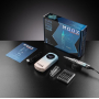 Фрезер Мокс IX10 (Gradient Blue) на акуммуляторі 45 000 об/хв. та 35 W. для манікюру та педикюру