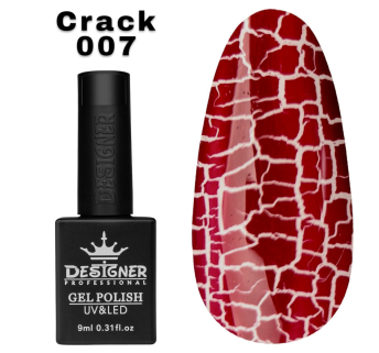Гель лак Crack effect 007 Designer (9мл.) - з ефектом Кракелюра (утворює декоративні тріщини)