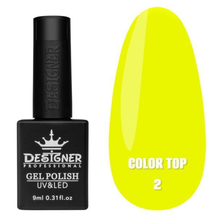 Кольорове топове покриття - Color Top 02 Designer, 9 мл. - вітражне