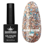 Гель лак Clow Glitter 568 Designer (9мл.) - з пластівцями хамелеон різних розмірів та гліттером