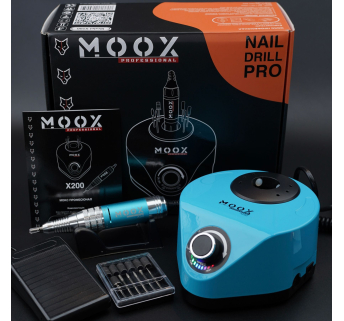 Фрезер Мокс X200 (Light blue) на 50 000 об/хв. та 70W. для манікюру та педикюру