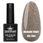 Гель лак Dragon fruit 504 Designer (9мол) - з чорно-білими крапками