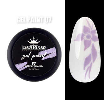 Gel Paint P7 (Бузковий) 5 мл. - Гель фарба Designer