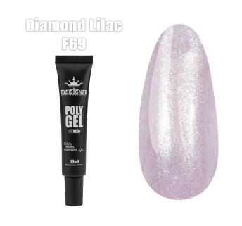 Полігель (15 мл.) Designer F69 Diamond Lilac