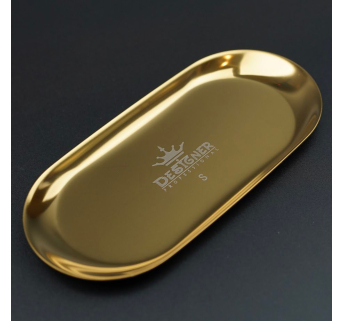 Металевий лоток для інструментів 18 х 8.7 см. Designer - S Gold