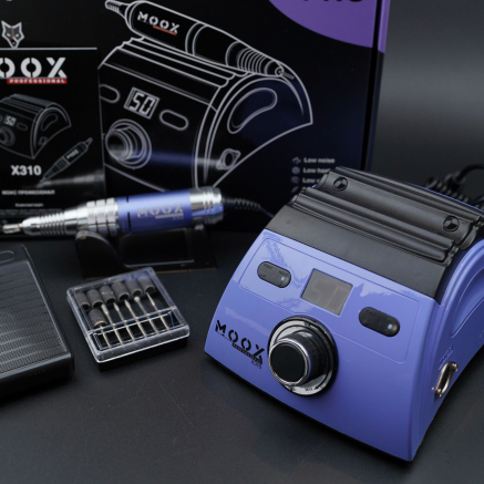 Фрезер Мокс X310 (Purple) на 50 000 об/хв. та 70W. для манікюру та педикюру Фрезер Мокс X310 (Purple) на 50 000 об/хв. та 70W. для манікюру та педикюру