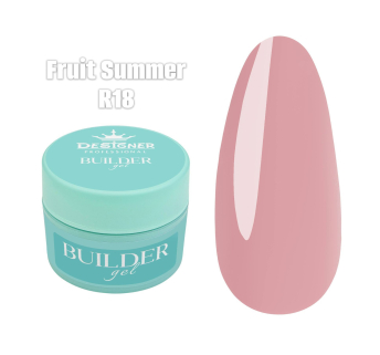 Builder Gel 55 мл., Designer (Моделюючий гель) R18 Fruit Summer
