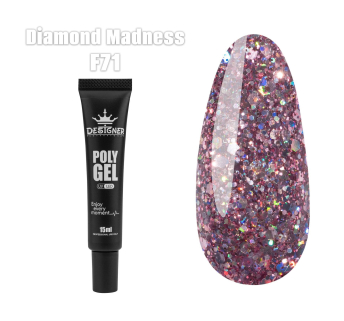 Полігель (15 мл.) Designer F71 Diamond Madness