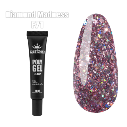 Полігель (15 мл.) Designer F71 Diamond Madness