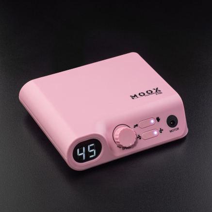 Фрезер Мокс X100 (Рожевий) на 45 000 об/хв. та 70W. для манікюру та педикюру Фрезер Мокс X100 (Рожевий) на 45 000 об/хв. та 70W. для манікюру та педикюру