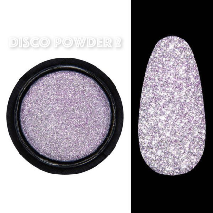 Disco powder №2 - Світловідбивна втирка Designer - Бузкова