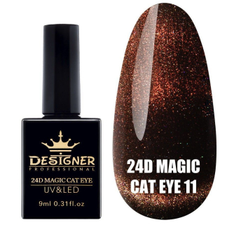 Гель-лак 24D Magic Cat Eye №11, 9 мл., Designer (Котяче око)