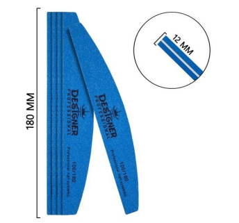 Баф півмісяць (Синій 100/180 гріт.) - Designer