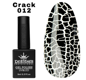 Гель лак Crack effect 012 Designer (9мл.) - з ефектом Кракелюра (утворює декоративні тріщини)