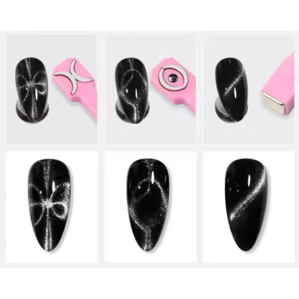 Багатофункціональний магніт 3в1 - Pink (Рожевий) Designer для гель-лаку 'Котяче око' МС7