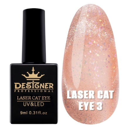 Гель-лак Laser Cat Eye №3, 9 мл., Designer (Котяче око)