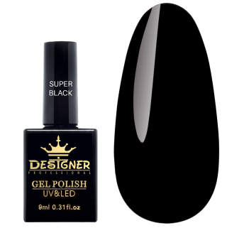 Гель-лак Designer 'Old Money' style - Super Black