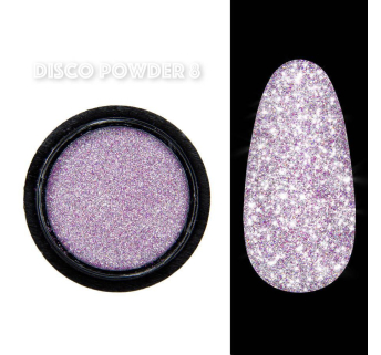Disco powder №8 - Світловідбивна втирка Designer - Рожева