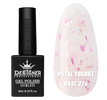 Кольорова база Potal yogurt base 276 Designer (9 мл.) - з кольоровою поталлю