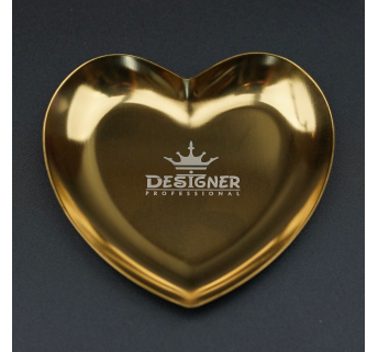 Металевий лоток для інструментів (Золото) 9,3 х9, 3см. 'Серце' Designer - Н