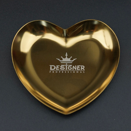 Металевий лоток для інструментів (Золото) 9,3 х9, 3см. 'Серце' Designer - Н
