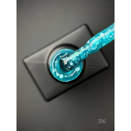 Кольорова база Marmalade base 316 Designer (9 мл.) - з білими конфетті