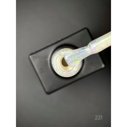 Цветная база Sweet base 221 Designer (9 мл.) - с мелким конфетти разных цветов