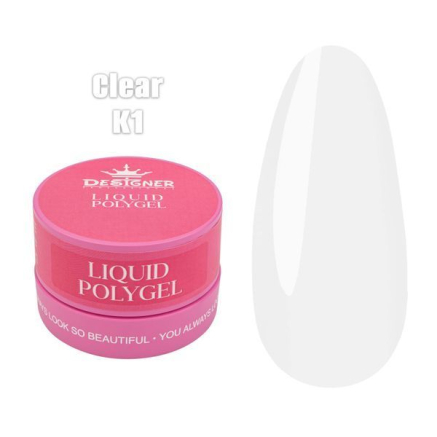 Рідкий полігель (30 мл., в банці) Designer К1 Clear