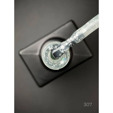 Кольорова база Marmalade base 307 Designer (9 мл.) - з білими конфетті