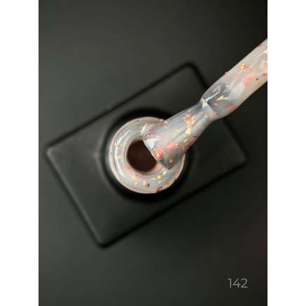 Базове покриття Smoothie Base 142 Designer (9 мл) - з дрібними шматочками фольги