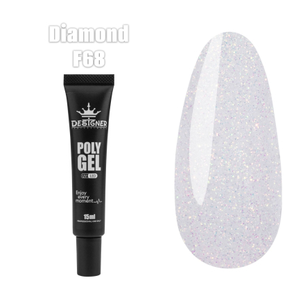 Полігель (15 мл.) Designer F68 Diamond