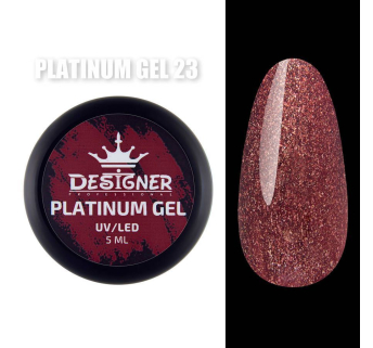 Platinum Gel 5 мл., Designer (Гель с шиммером) - Смородиновый №23 