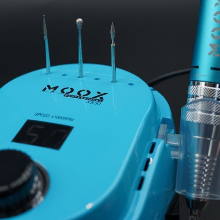 Фрезер Мокс X550 (Light Blue) на 50 000 об/хв. та 70W. для манікюру та педикюру