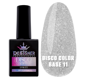 Світловідбивне базове покриття №11 (Молочно-білий), 9 мл. - Disco Color Base Designer