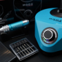 Фрезер Мокс X200 (Light blue) на 50 000 об/хв. та 70W. для манікюру та педикюру Фрезер Мокс X200 (Light blue) на 50 000 об/хв. та 70W. для манікюру та педикюру