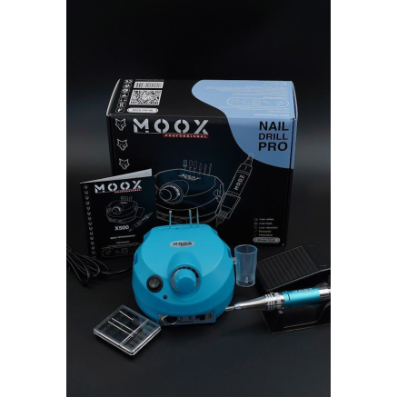 Фрезер Мокс X500 (Light Blue) на 45 000 об/хв. та 65W. для манікюру та педикюру Фрезер Мокс X500 (Light Blue) на 45 000 об/хв. та 65W. для манікюру та педикюру