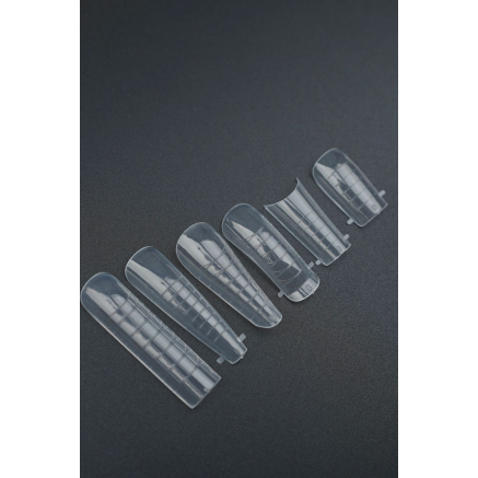 Polygel Nail Forms SET-C, 144 шт. (6 форм) - Верхні форми Designer