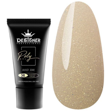 Полігель 30 мл Designer Diamond Cream №36