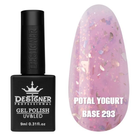 Кольорова база Potal yogurt base 293 Designer (9 мл.) - з кольоровою поталлю