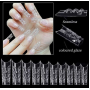 Crystal Fast Gel Tips (Trapezoid Medium TS2) - тіпси гелів з шипами Designer 120 шт/уп