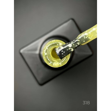Кольорова база Marmalade base 318 Designer (9 мл.) - з білими конфетті