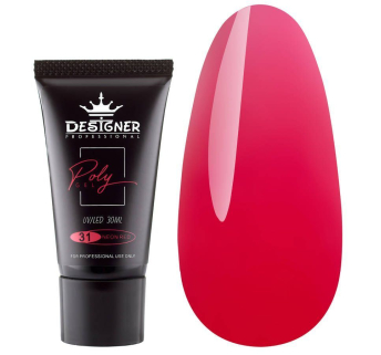 Полигель 30 мл Designer Neon Red №31