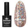 Гель лак Clow Glitter 576 Designer (9мл.) - з пластівцями хамелеон різних розмірів та гліттером