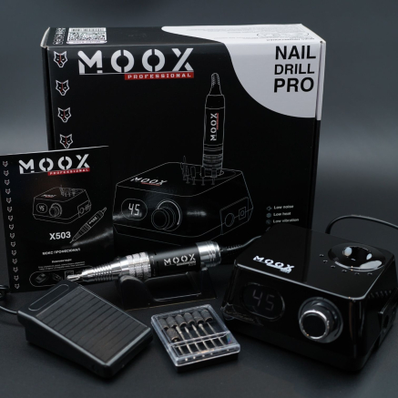 Фрезер Мокс X503 (Black) на 45 000 об/хв. та 70W. для манікюру та педикюру Фрезер Мокс X503 (Black) на 45 000 об/хв. та 70W. для манікюру та педикюру