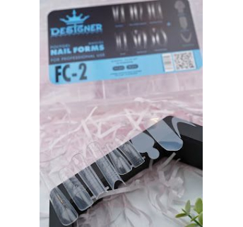 Набор FC-2 верхние формы (144 шт) + силиконовые молды (36 шт.) для наращивания и французкого маникюра Designer