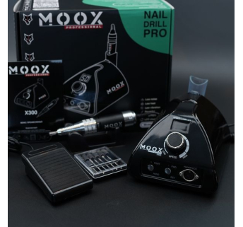 Фрезер Мокс X300 Black) на 50 000 об/хв. та 70W. для манікюру та педикюру