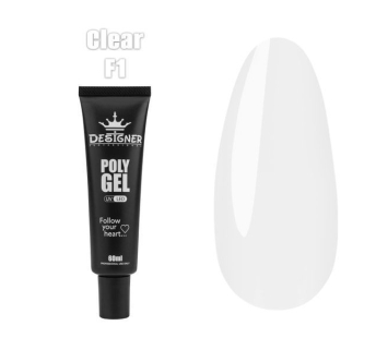Полігель (60 мл.) Designer F1 Clear