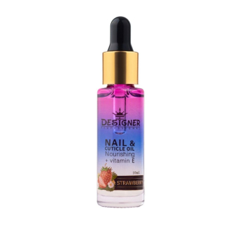 Олія для кутикули 10 мл. (Полуниця №8) - Nail&Cuticle oil від Designer