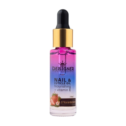 Олія для кутикули 10 мл. (Полуниця №8) - Nail&Cuticle oil від Designer