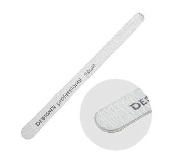 Двостороння пилка 'Крапля' (180/240 гріт.) - Nailfile Designer
